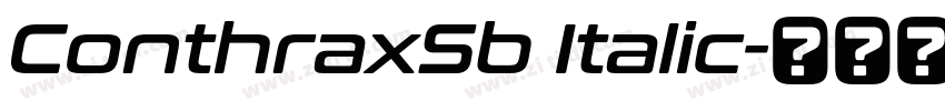 ConthraxSb Italic字体转换